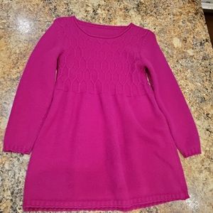 Long cashmere sweater with beautiful pattern